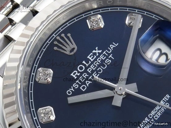 VR3235 Bracelet 126234 1:1 Jubilee Dial 36 904L Steel Edition SS Blue on DateJust APF Diamonds Best 0204